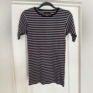 706 Union Drop Stich Border Shirt Black×grey×pink